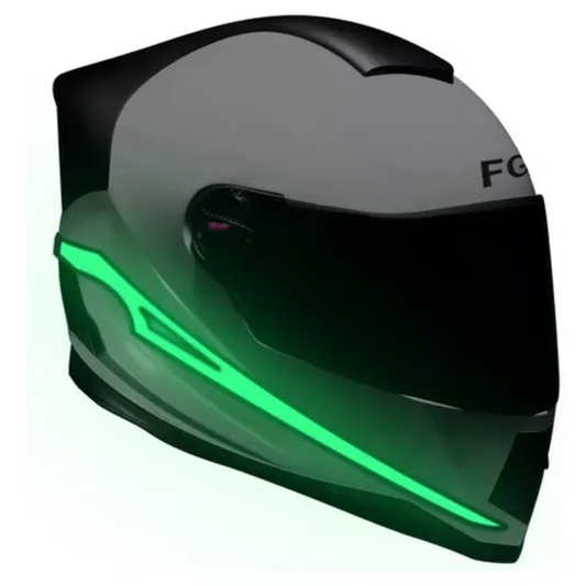 Gray helmet for bikers