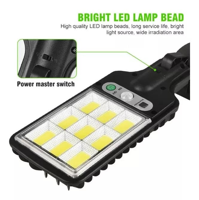 Lampara Solar Con Sensor Premium